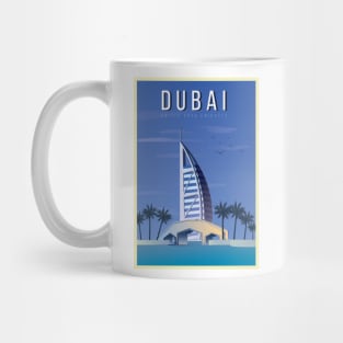 Dubai, UAE - Vintage Travel Poster Mug